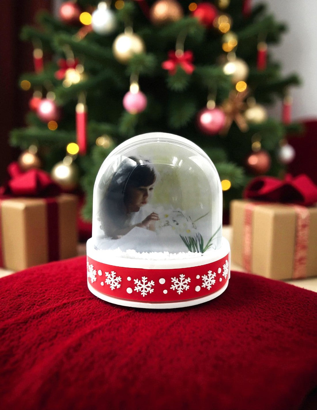 Glob Personalizabil cu Fulgi de Zăpadă Cadoul Perfect de Crăciun